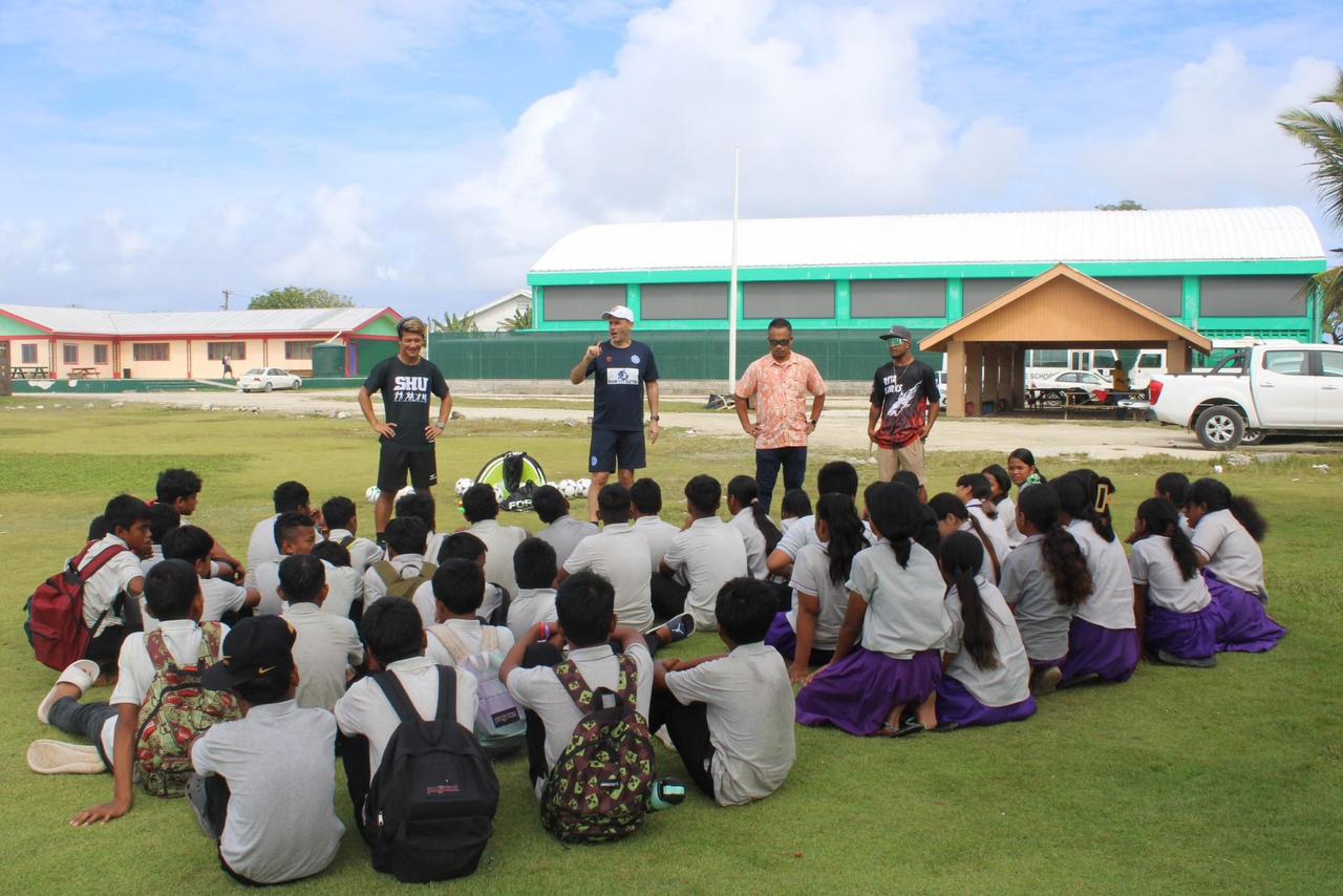 School coaching session in Majuro